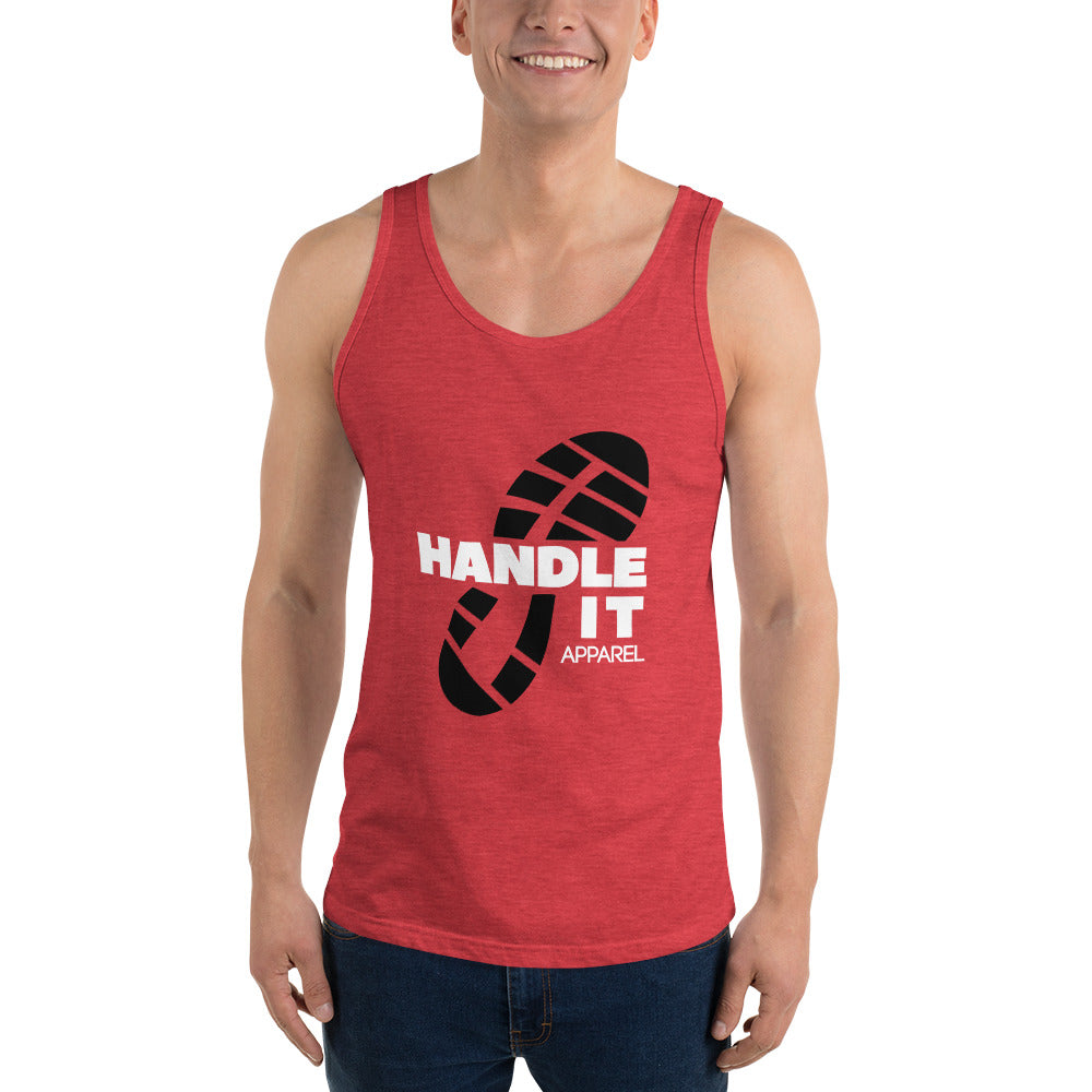 Handle It Apparel Logo- Men’s Apparel  Tank Top- Red