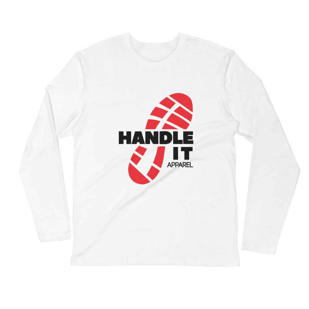 Handle It Apparel Logo Long Sleeve Fitted Crew Men’s Apparel,Women’s Apparel