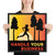 Handle Your Business- Sunrise woman Runner Framed poster