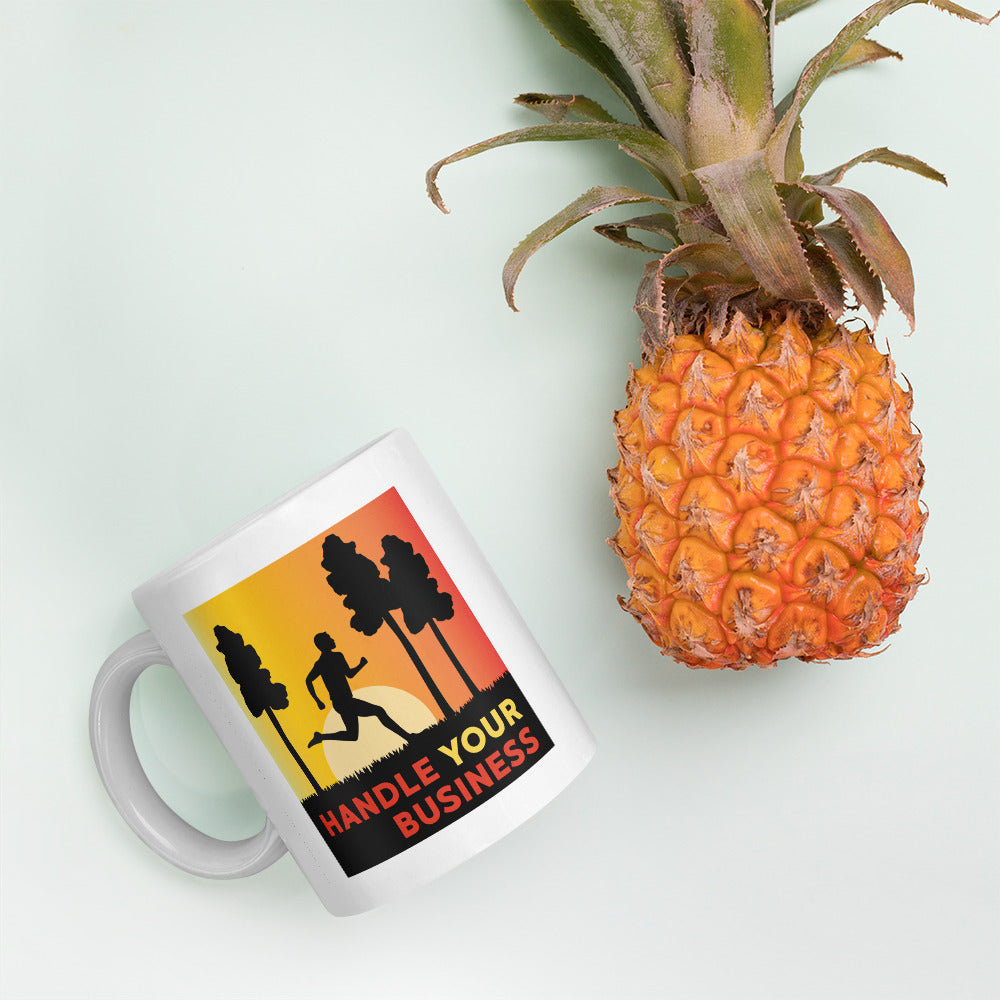 Handle Your Business Male Runner Mug