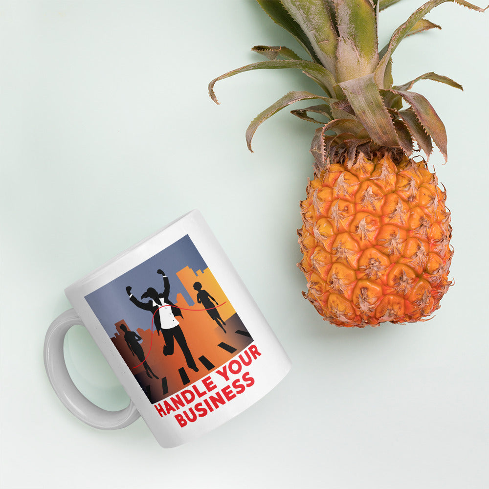 Handle Your Business- Businesswoman Race Color Mug